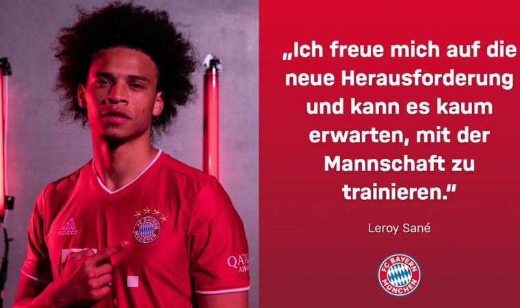 Bayern Münih, Sane'yi resmen açıkladı