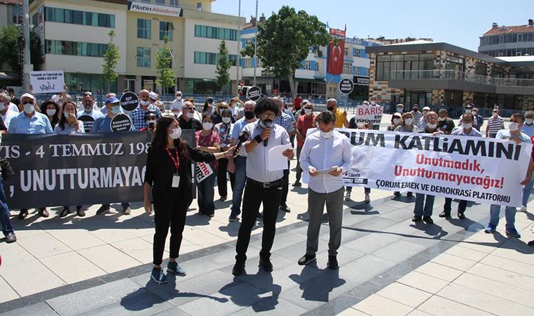 Çorum katliamında yaşamını yitirenler anıldı