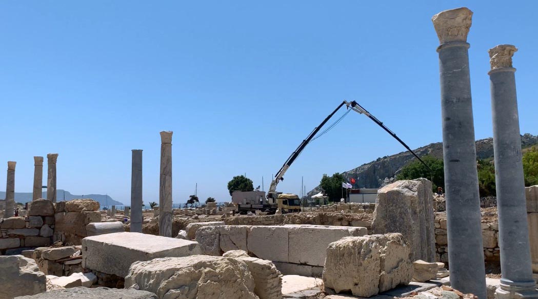 3 bin yıllık Knidos Antik Kenti'nde yapılar yeniden yükseliyor