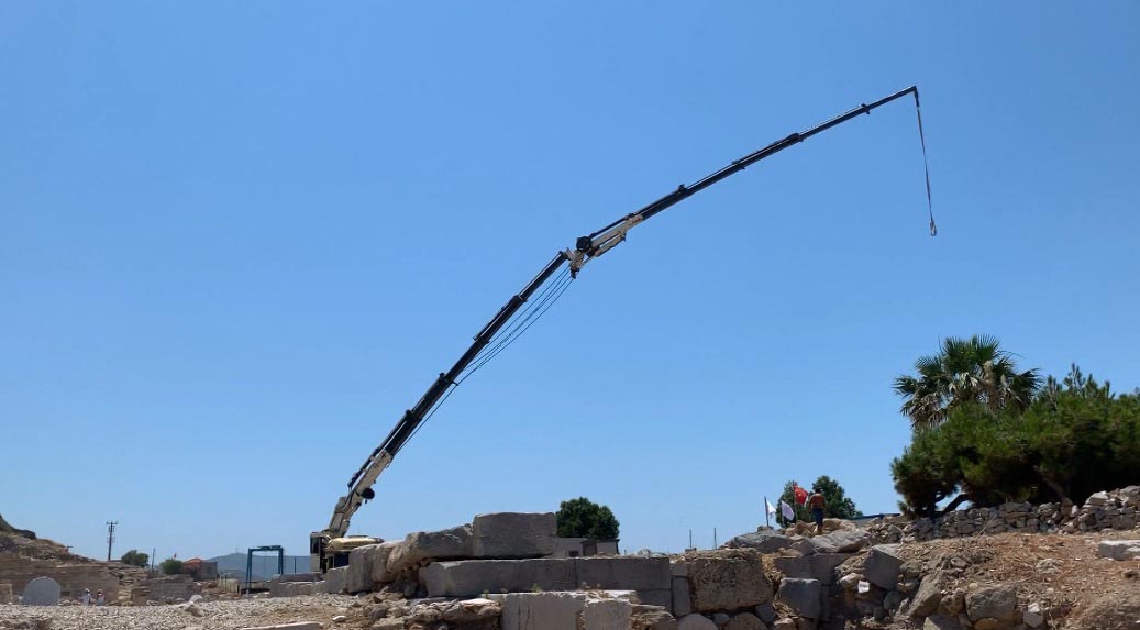 3 bin yıllık Knidos Antik Kenti'nde yapılar yeniden yükseliyor