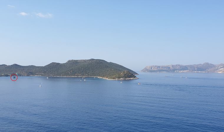 Türk Deniz Kuvvetleri'ne ait fırkateyn yeniden Kaş'ta