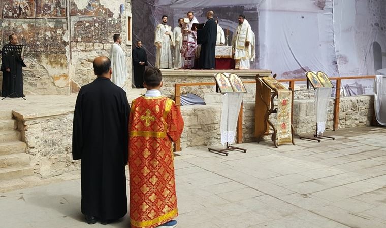 Sümela Manastırı’nda beş yıl aradan sonra ilk ayin