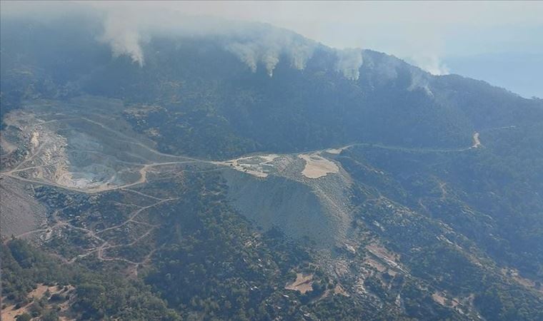 Aydın'da başlayıp Muğla'ya kadar ulaşan orman yangınını söndürme çalışmaları sürüyor