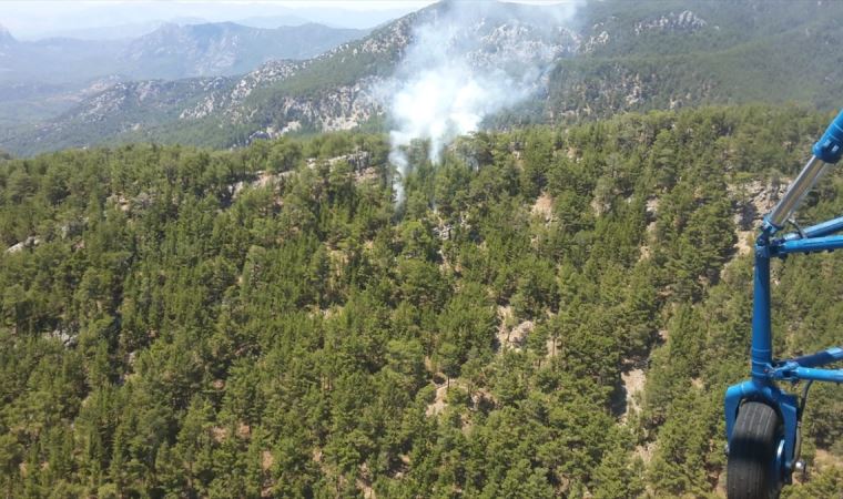 Antalya'da çıkan orman yangınına hava ve karadan müdahale ediliyor