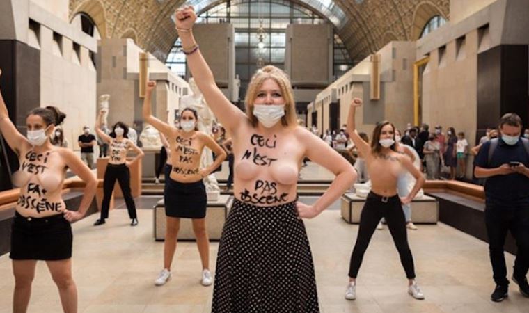 FEMEN aktivistleri Orsay Müzesi'ni protesto etti