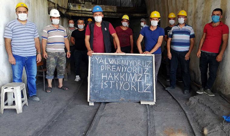 Ermenekli maden işçilerinden Ankara'ya yürüme kararı