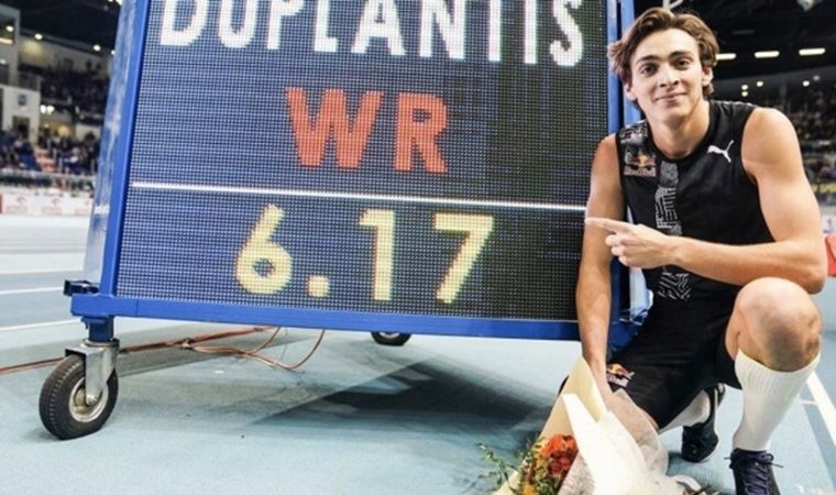 İsveçli Duplantis, sırıkla atlamada Bubka'nın 26 yıllık rekorunu kırdı