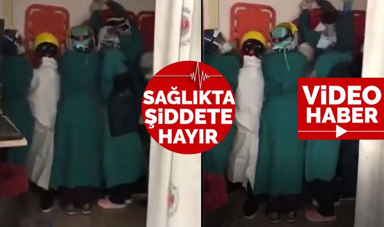 Ankara'da saldırıya uğrayan sağlık emekçileri barikat kurarak kendini savundu