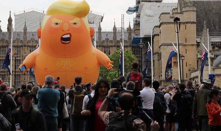 Dev 'Bebek Trump' balonu Londra Müzesi'nde sergilenecek