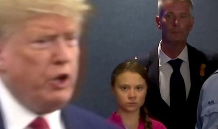 Greta Thunberg'den Trump'a imalı veda