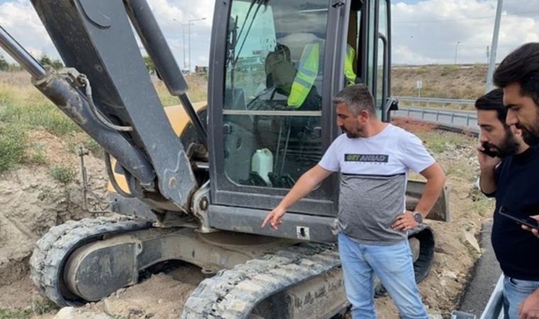 Ankara'da yol çalışmasında insan kemikleri bulundu