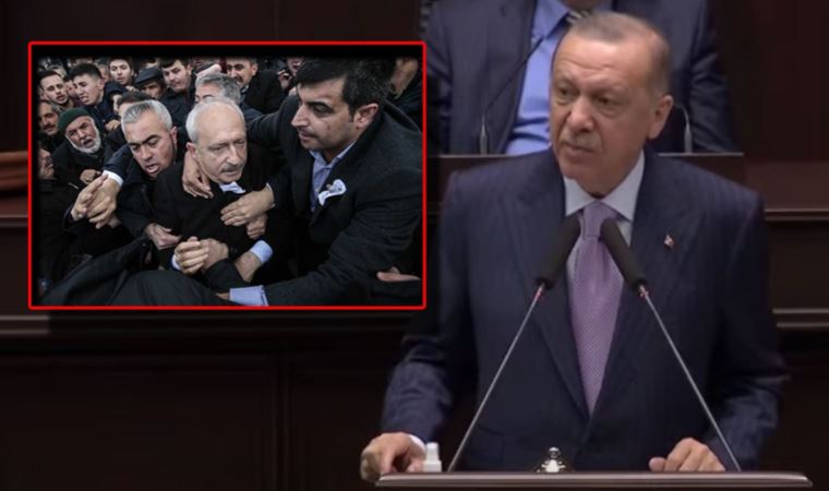 Erdoğan, partililerine Kılıçdaroğlu'nun Çubuk'ta uğradığı saldırıyı izletti: "Millete hesap verecek"