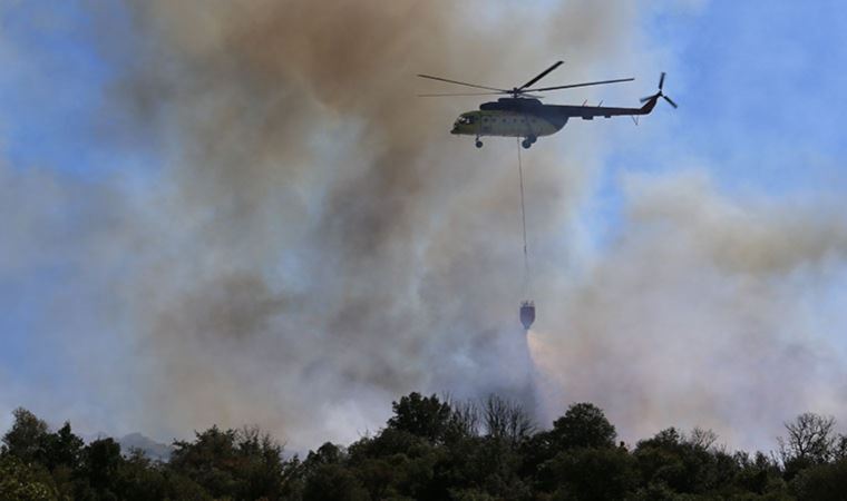 Antalya Kaş'taki yangında 10 dönümlük makilik alan zarar gördü