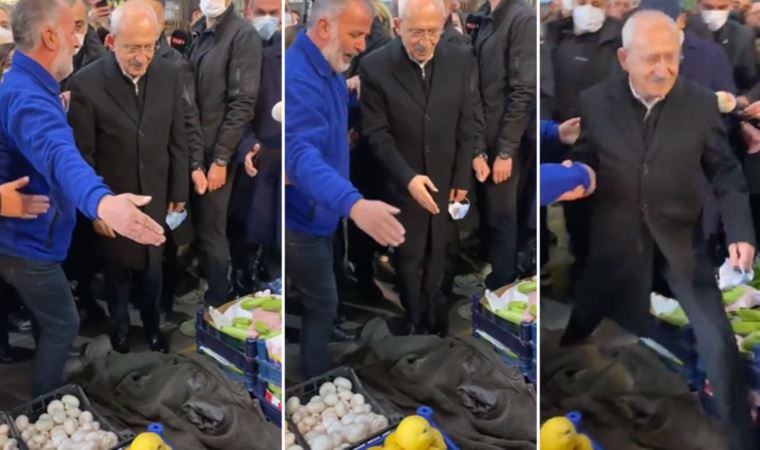 Kılıçdaroğlu ile esnaf arasında 'kırmızı halı' diyaloğu