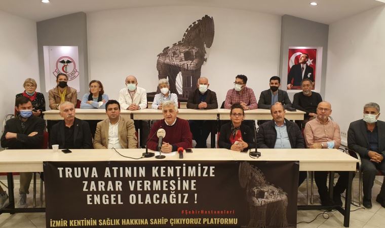 Şehir hastanelerine karşı platform kuruldu: Truva atını İzmir’e sokmayacağız