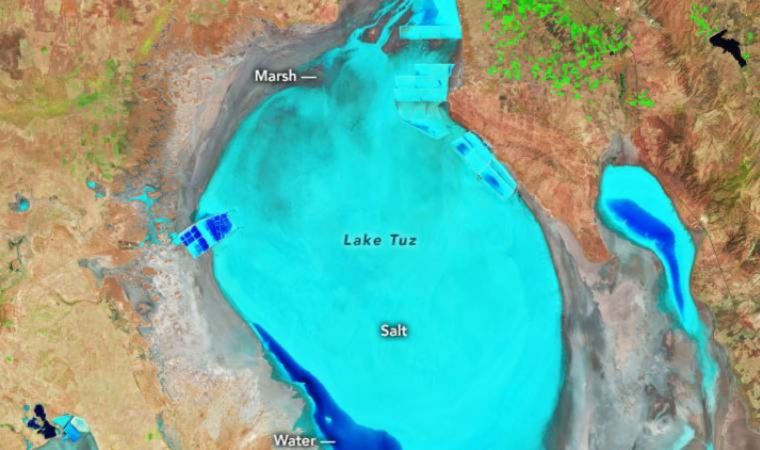 NASA’dan endişe yaratan Tuz Gölü paylaşımı