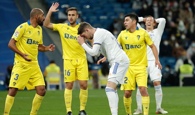 Real Madrid sahasında Cadiz ile golsüz berabere kaldı