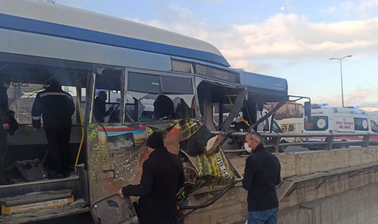 Son dakika | Ankara'da halk otobüsü kaza yaptı: Yaralılar var