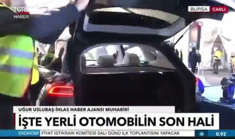 TOGG'un bagajını açan muhabire müdahale