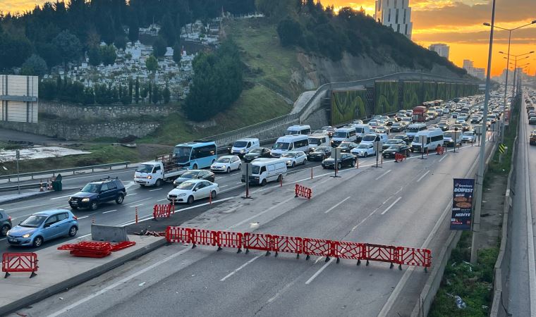 Ataşehir D-100 Karayolu'nda 30 gün sürecek yol çalışması başladı