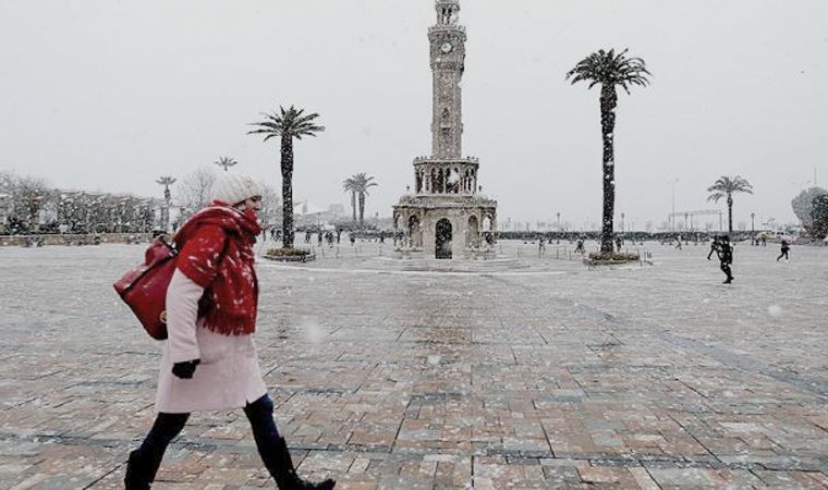 İzmir için fırtına ve kar uyarısı