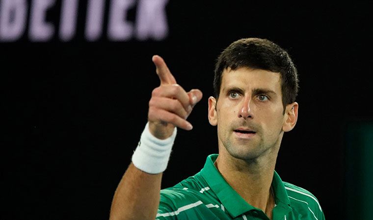 Avustralya Açık'ta tek erkeklerde ilk finalist Novak Djokovic