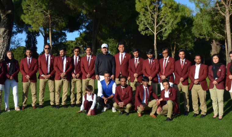 Afgan golfçüler Türkiye'de turnuvaya katılıp, eğitim aldı