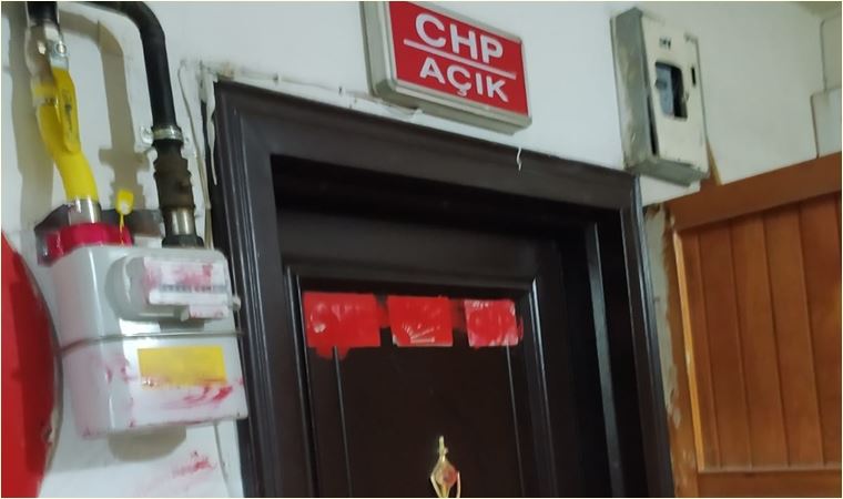 İskilip’te CHP binasına boyalı saldırı