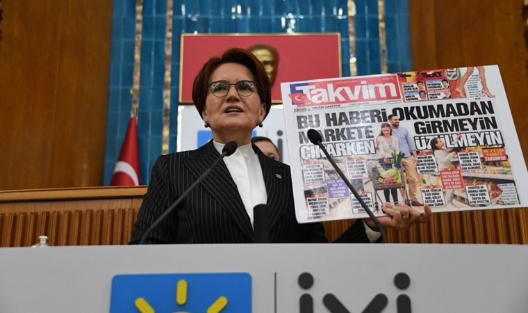 Meral Akşener'den Takvim Gazetesi'ne sert tepki: Hiç mi utanmıyorsunuz?