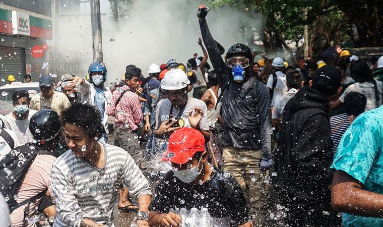 Myanmar’da darbe karşıtı protestolarda 50'den fazla kişi öldürüldü