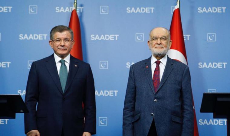 Davutoğlu ve Karamollaoğlu'ndan ortak basın açıklaması