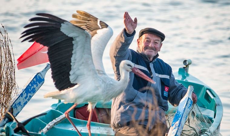 Yaren Leylek ve balıkçı Adem 10. yılda da buluştu