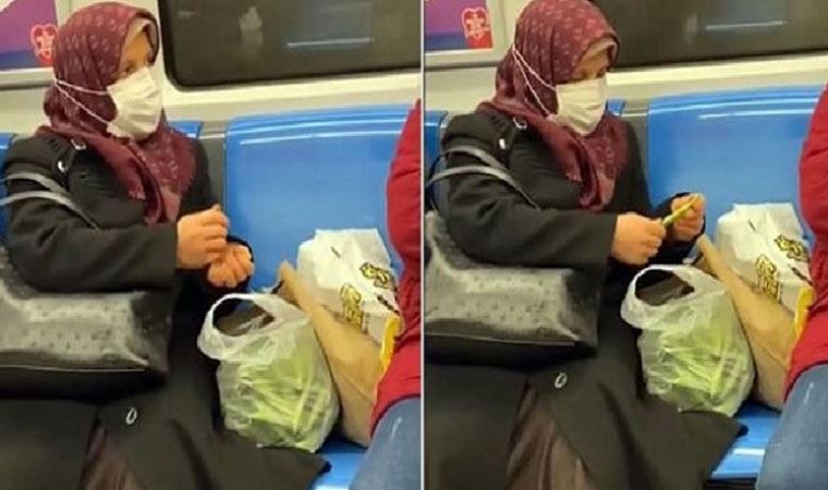 Metroda fasulye ayıklarken sosyal medyada gündem olan Hafize Aydağ konuştu