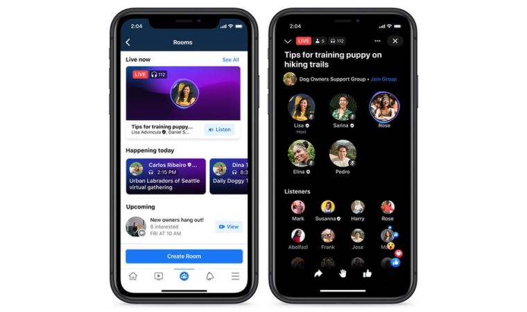 Facebook, Clubhouse benzeri Live Audio Rooms ve Soundbites'la kullanıcılarına yeni ses özellikleri sunacak