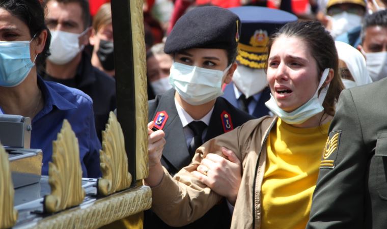 İzmir'de şehide veda