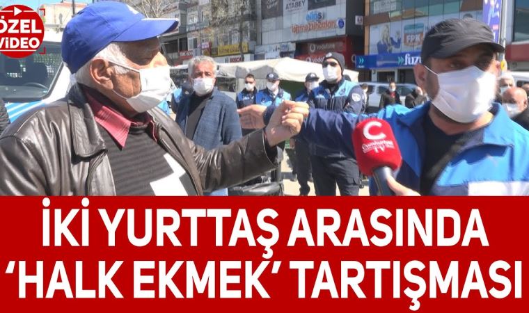 Ümraniye'deki Halk Ekmek kavgası yurttaşa yansıdı, İki yurttaş arasında tartışma yaşandı