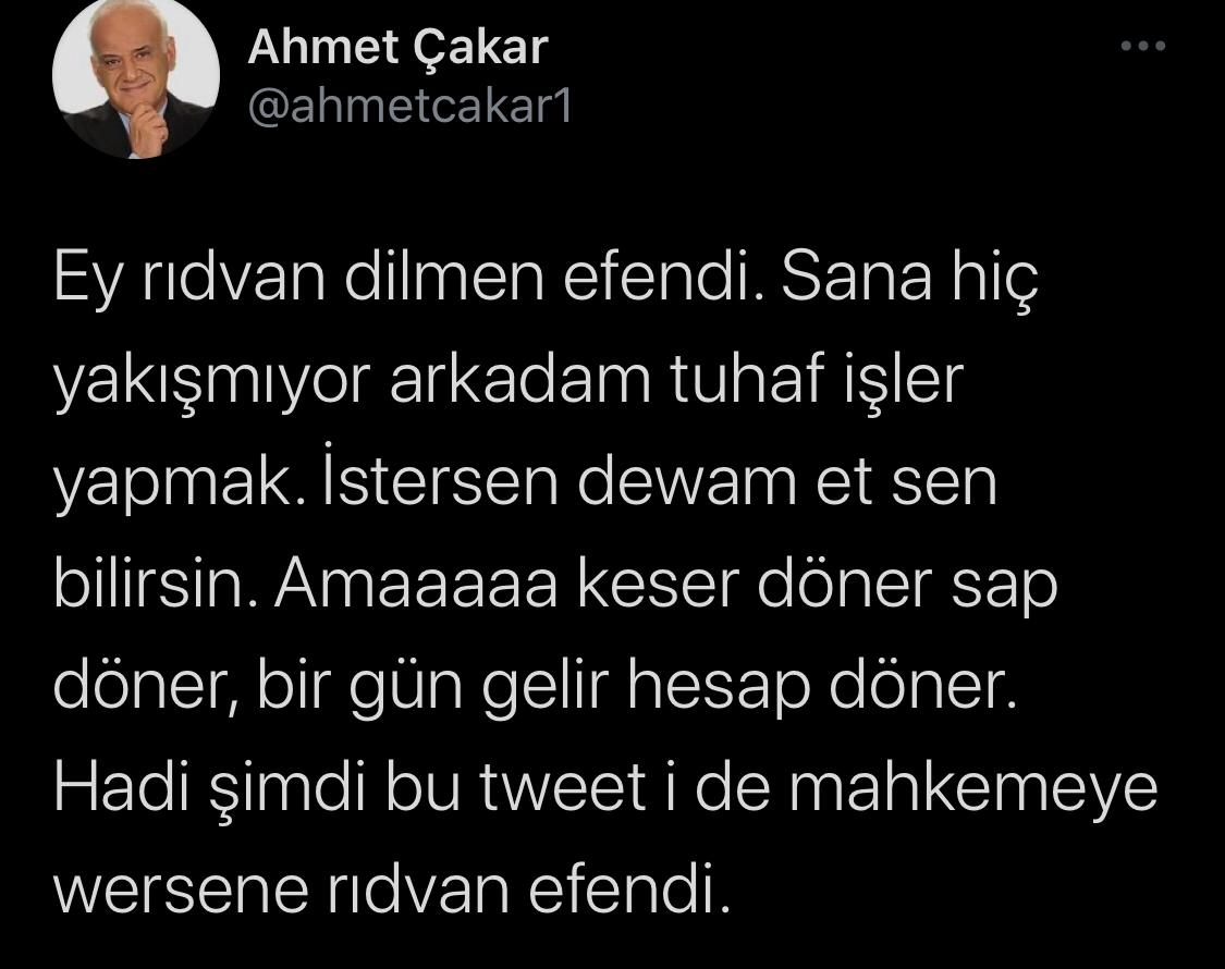 Ahmet Çakar'dan Rıdvan Dilmen'e  sert sözler: Erdoğan'dan güç devşirme!