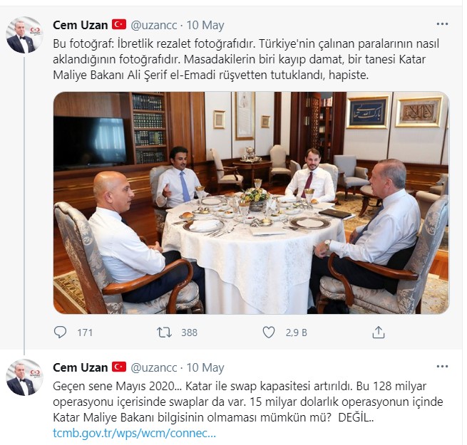 Cem Uzan'dan bomba 'kayıp rezerv' iddiası: AKP'nin paraları Katar'da! - Resim : 2