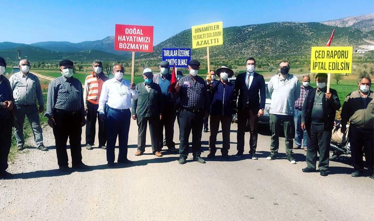 Denizli'de taş ocağı tepkisi: Nefes almak istiyoruz