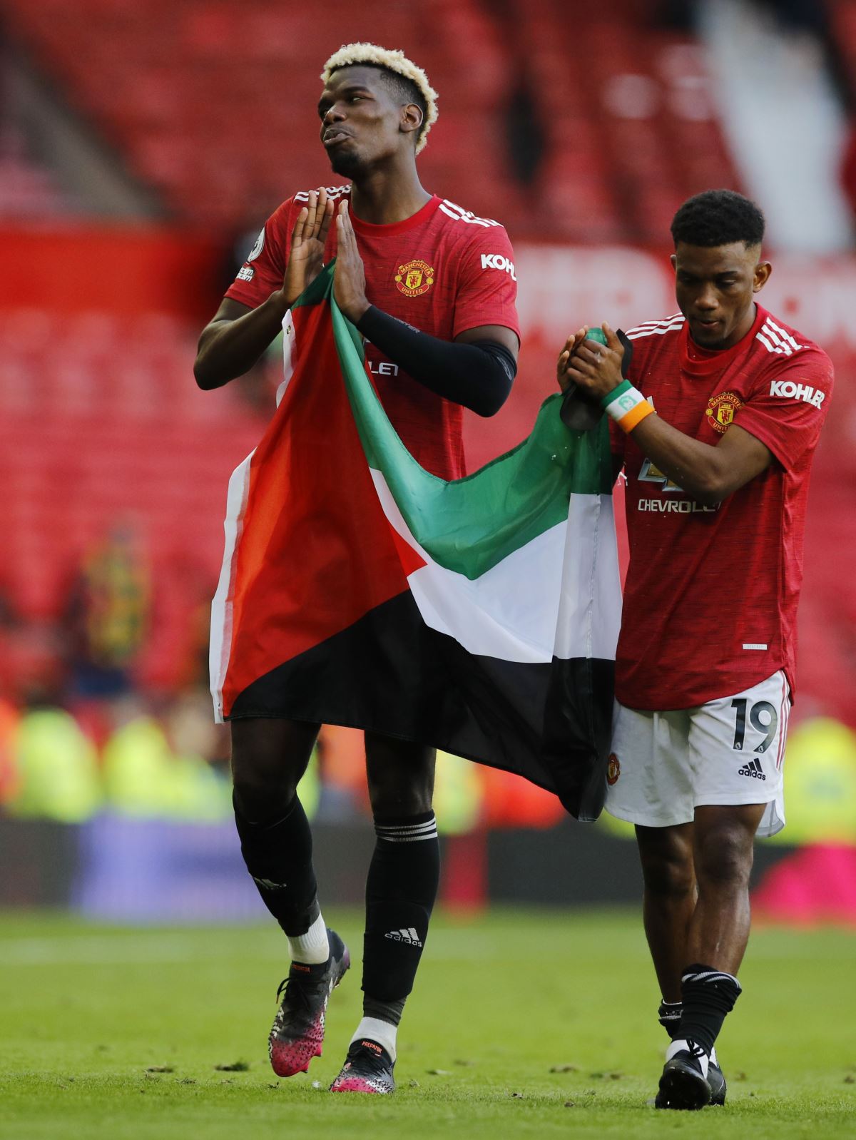 Paul Pogba ve Amad Diallo Filistine destek verdi