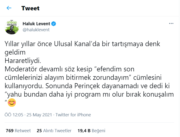 Haluk Levent'ten Habertürk'e 'süre' eleştirisi