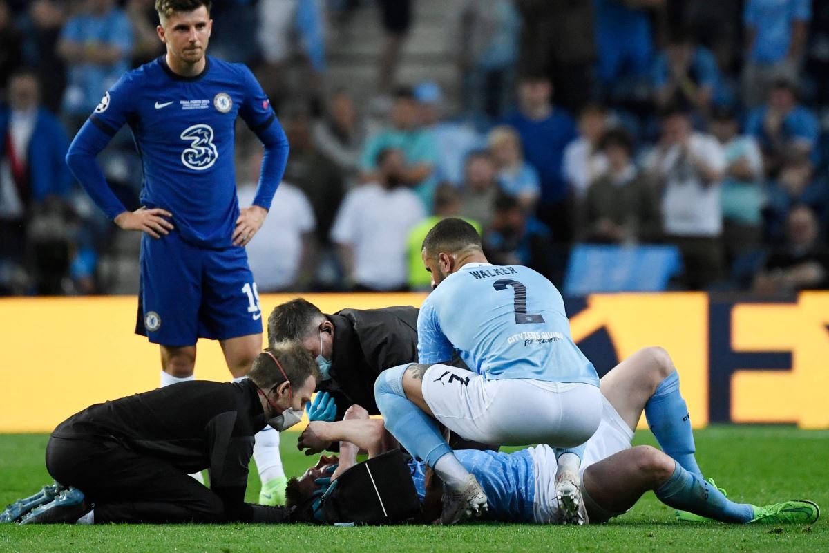 Şampiyonlar Ligi finalinde korkutan sakatlık! de Bruyne ağlayarak sahayı terk etti...