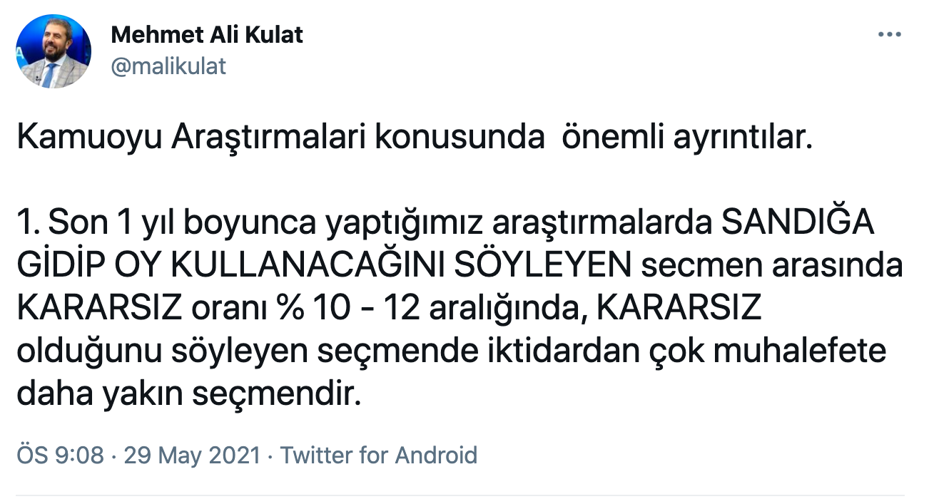 Partilerin oy dengelerinde son durum nasıl? MAK 1 yıllık araştırma sonuçlarını paylaştı