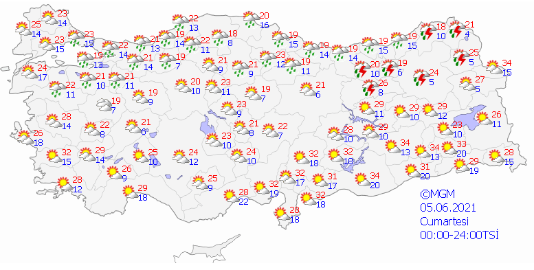 Meteoroloji saat verdi... Dikkat! Birçok ile kuvvetli sağanak uyarısı