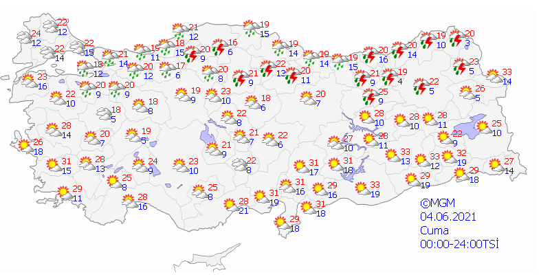 Meteoroloji saat verdi... Dikkat! Birçok ile kuvvetli sağanak uyarısı