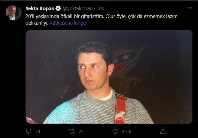 Ünlülerden '20'li yaşlar challenge' paylaşımları