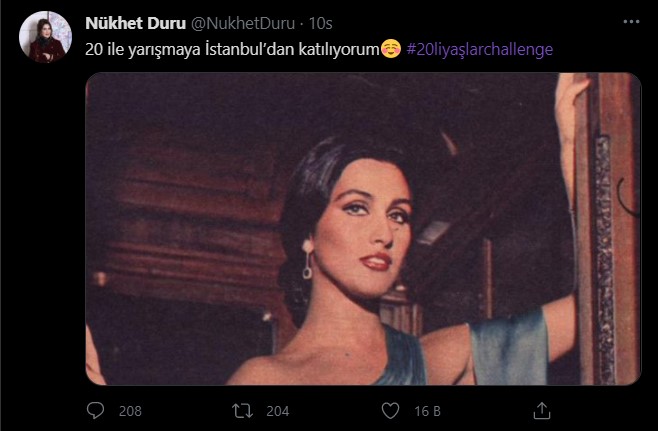 Ünlülerden '20'li yaşlar challenge' paylaşımları