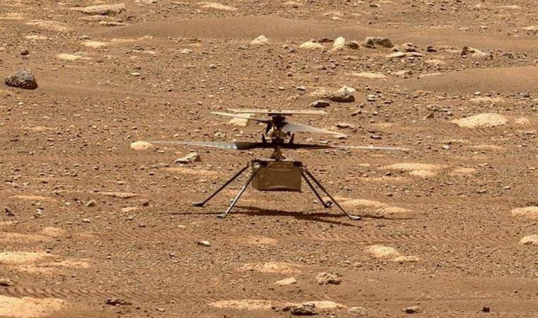 NASA'nın Mars'a gönderdiği keşif aracındaki mini helikopterin uçuşu sırasındaki sesi kayıtlara geçti