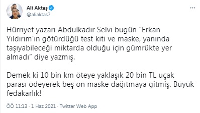 Selvi'nin Erkam Yıldırım 'kulis'ine gelen tepkiler: Yandaş ne iş yapar?