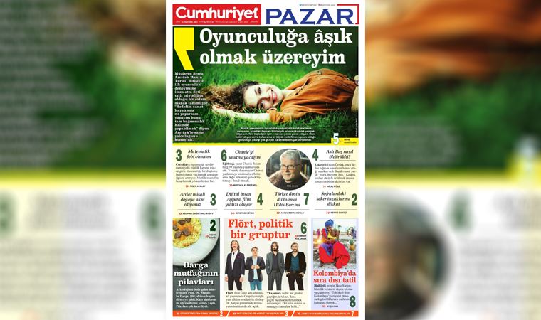 Cumhuriyet Pazar zengin içeriğiyle bu hafta da sizlerle